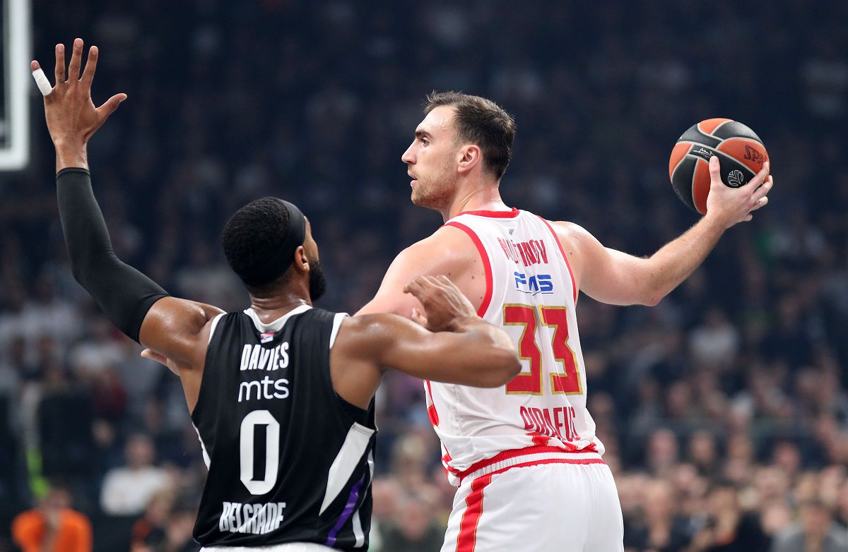 Ο Νίκολα Μιλουτίνοφ ήταν από τους κορυφαίους του Ολυμπιακού με την Παρτίζαν