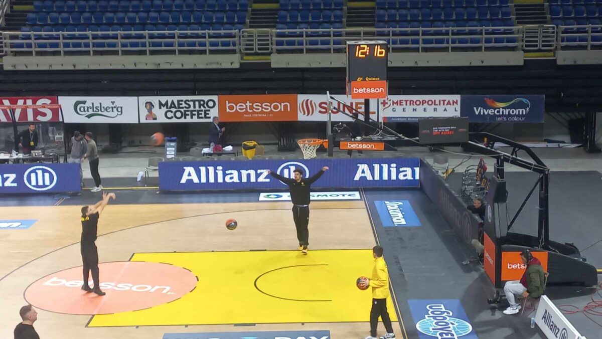 Πήρε γεύση από Sunel Arena ο Ομπιέσε για λογαριασμό της ΑΕΚ Betsson (vid)