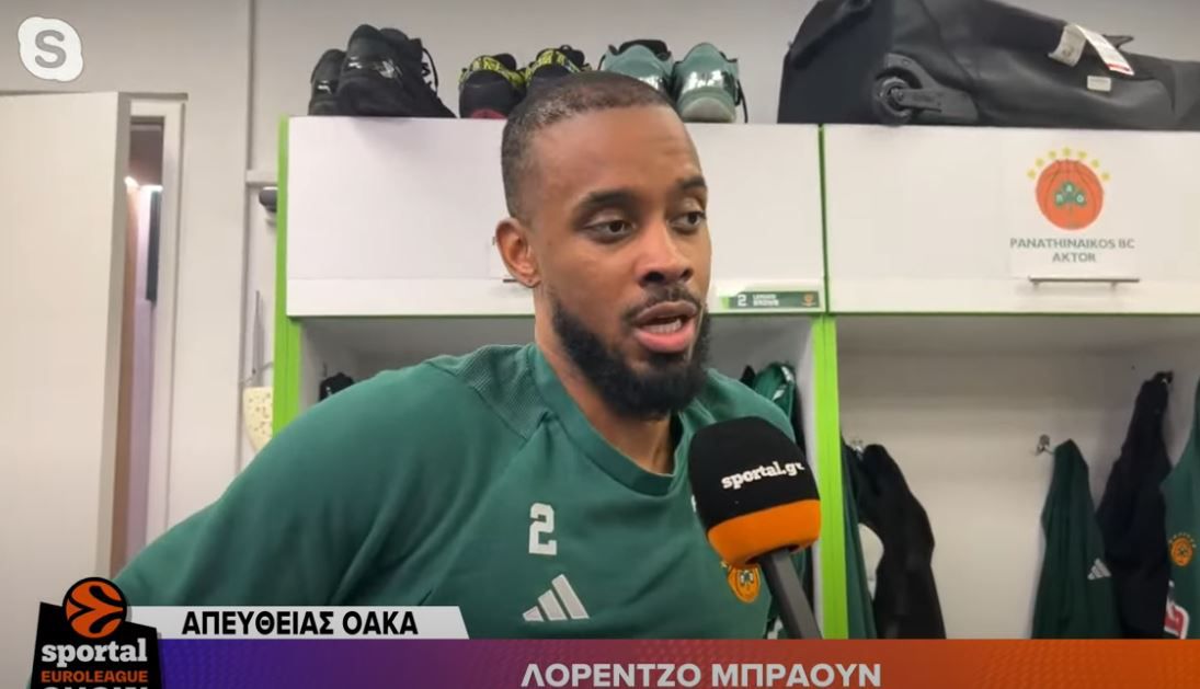 Ο Λορέντζο Μπράουν στο Sportal: «Τι θες να σου πω για τον Ναν; Απλά περιμένω το ματς που θα βάλει 50 πόντους…» (vid)