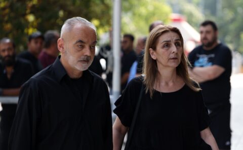 Ο πατέρας και η μητέρα του Άλκη Καμπανού