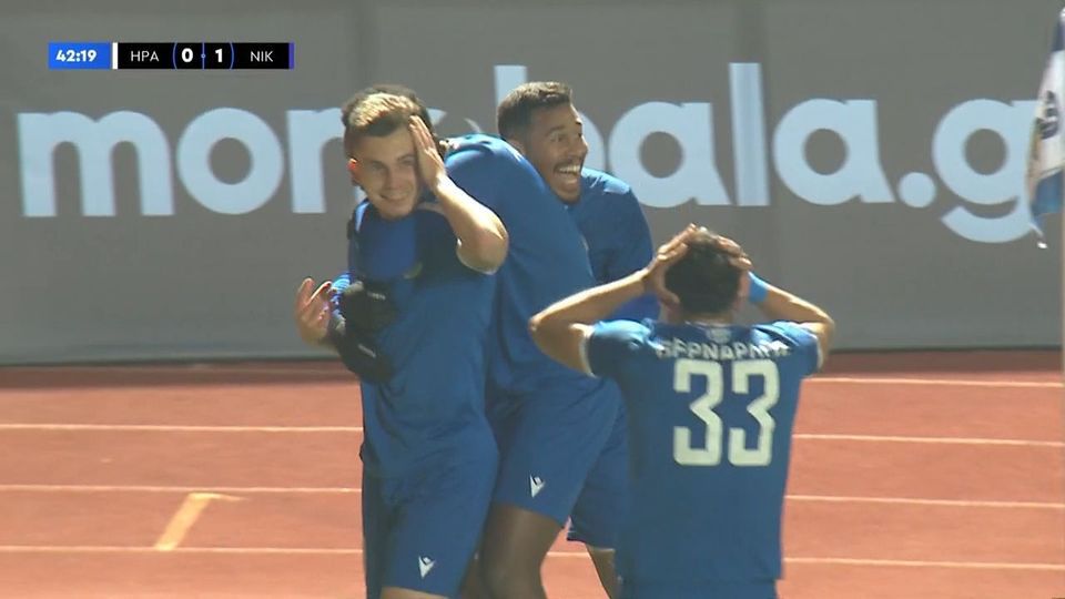 Απίθανο γκολ για το 1-0 της Νίκης Βόλου κόντρα στον Ηρακλή – Δεν το πίστευε ούτε ο σκόρερ