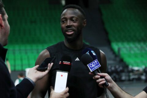 Ο Τζέριαν Γκραντ στη Media Day για το Παναθηναϊκός - Παρτιζάν