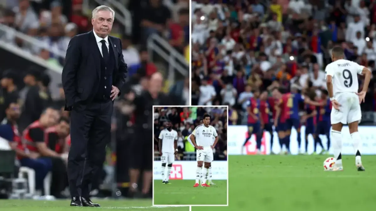 Ο Κάρλο Αντσελότι και οι παίκτες της Ρεάλ