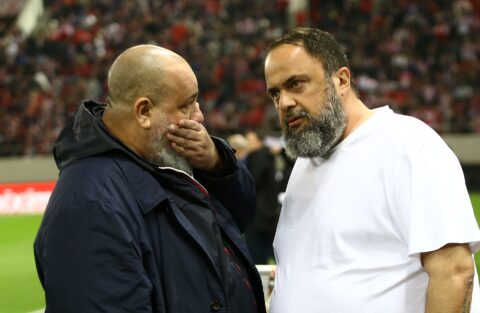 Ο Κώστας Καραπαπάς και ο Βαγγέλης Μαρινάκης