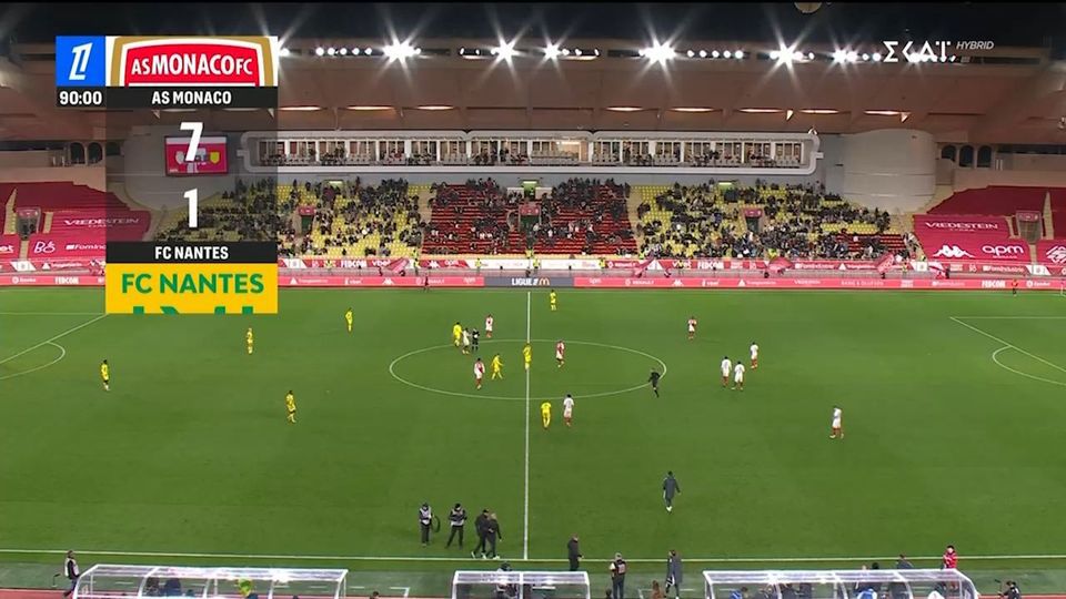 Η Μονακό ισοπέδωσε με 7-1 τη Ναντ – Τα highlights του αγώνα