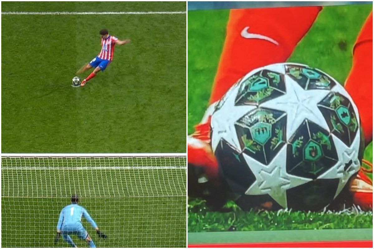 Ο Χούλιαν Άλβαρες κατά την εκτέλεση πέναλτι