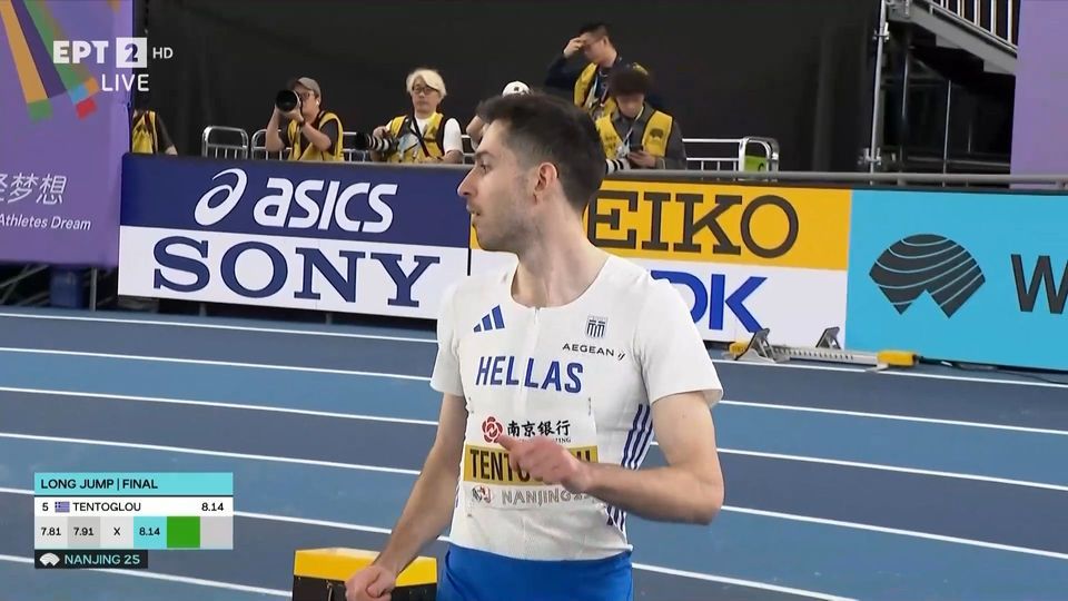 Στα 8.09μ η πέμπτη προσπάθεια του Τεντόγλου