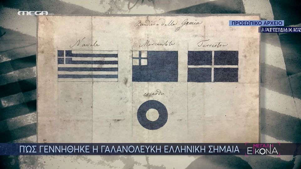 Πώς γεννήθηκε η γαλανόλευκη ελληνική σημαία