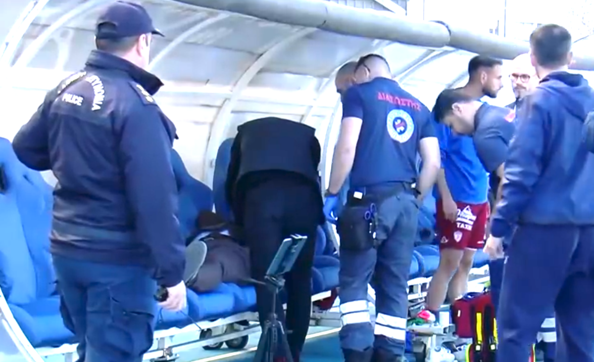 Άτομο της ΑΕΛ τραυματίστηκε στον πάγκο