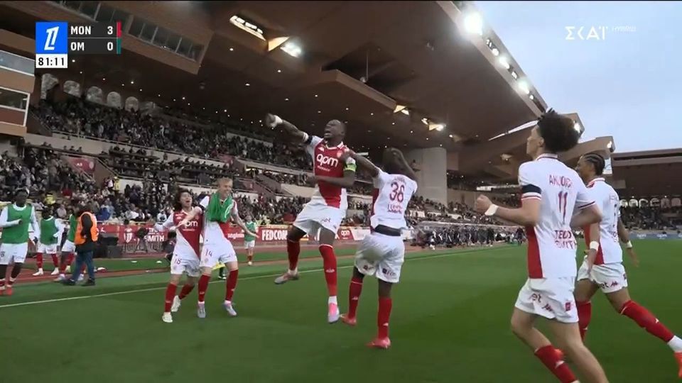 Τα highlights από την επιβλητική νίκη της Μονακό επί της Μαρσέιγ