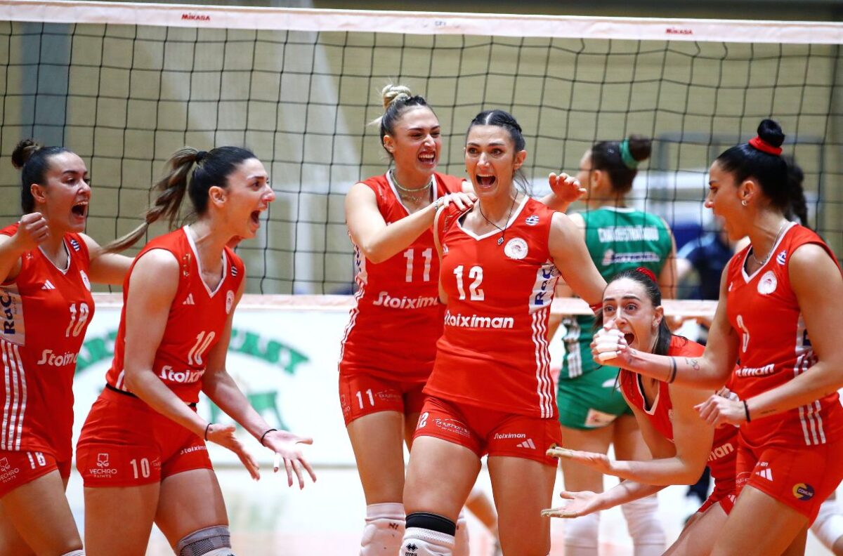 Ο Ολυμπιακός κυριάρχησε στην έδρα του Παναθηναϊκού και έκλεισε θέση στους τελικούς της Volleyleague γυναικών