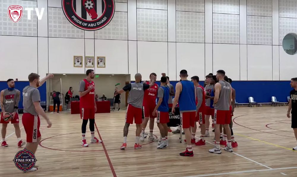 Ολυμπιακός: Η πρώτη προπόνηση στο Άμπου Ντάμπι (vid)