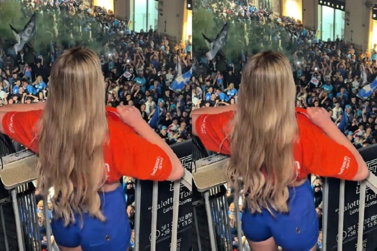 Οπαδός της Νάπολι γιόρτασε το πρωτάθλημα… τόπλες (vid)