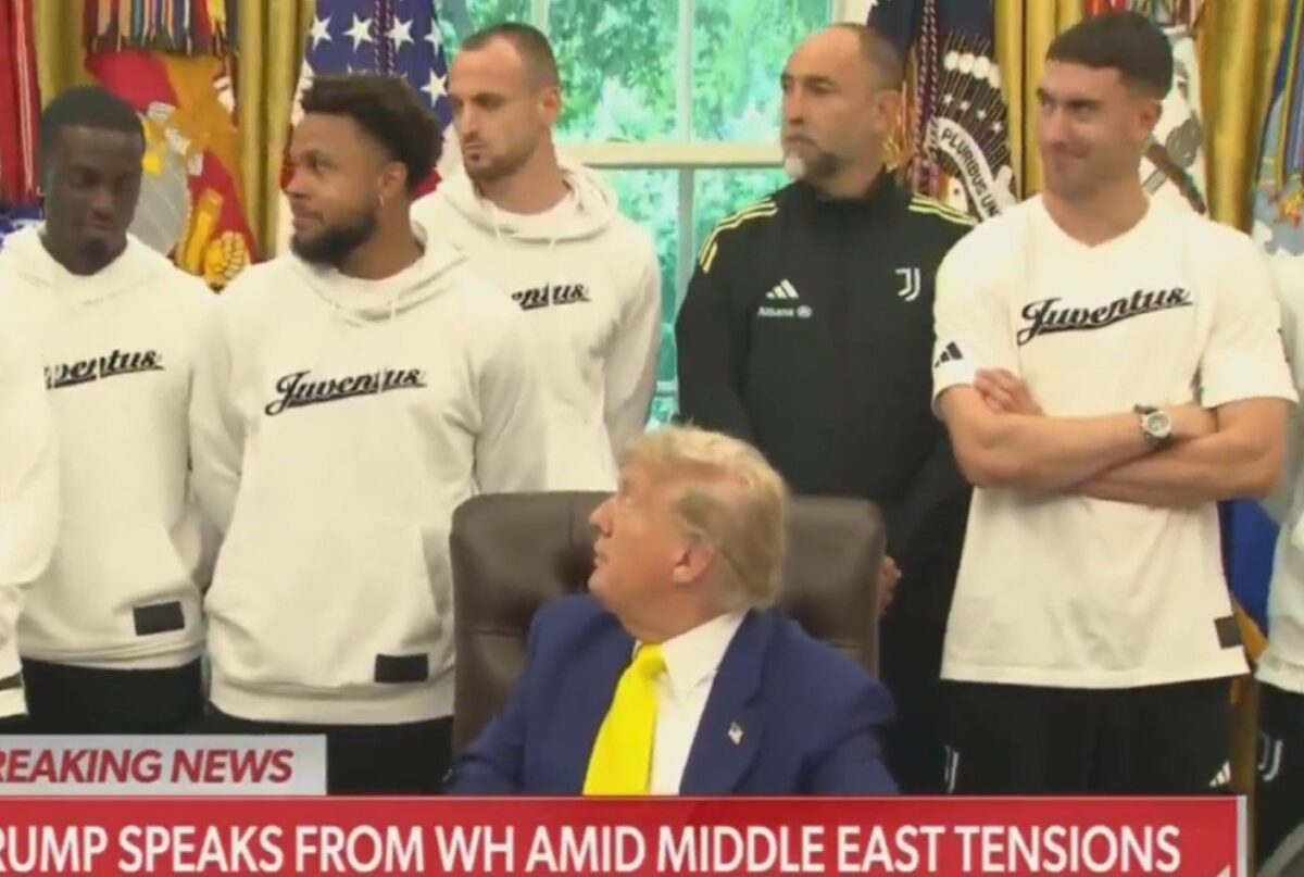 Αμηχανία στο… κόκκινο: Η ιδιαίτερη ερώτηση του Τραμπ στην αποστολή της Γιουβέντους (vid)