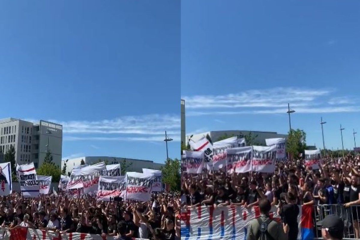 Στους δρόμους οι οπαδοί της Λυών φωνάζοντας συνθήματα κατά του Τέξτορ (vid)