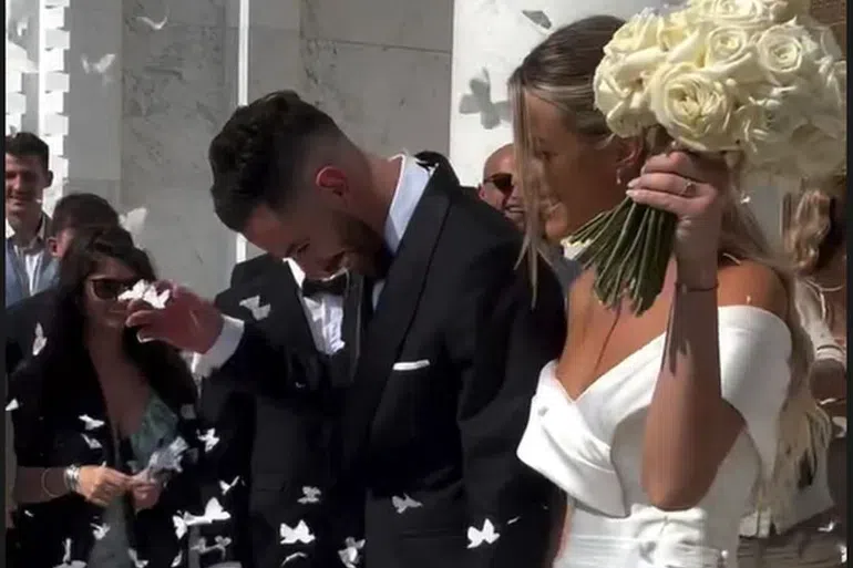 Λούκα Βιλντόζα και Μίλιτσα Τάσιτς χόρεψαν τον… χορό του Ησαΐα – Ποιος γνωστός παίκτης ήταν κουμπάρος