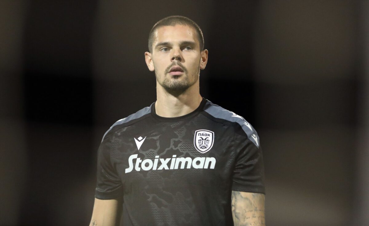 Ο Ντομινίκ Κοτάρσκι με τη φανέλα του ΠΑΟΚ