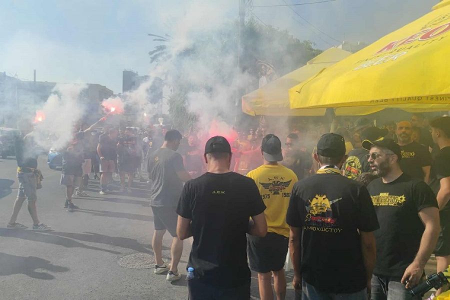 Το… pre-game των οπαδών της ΑΕΚ στη Λεμεσό! (vid)