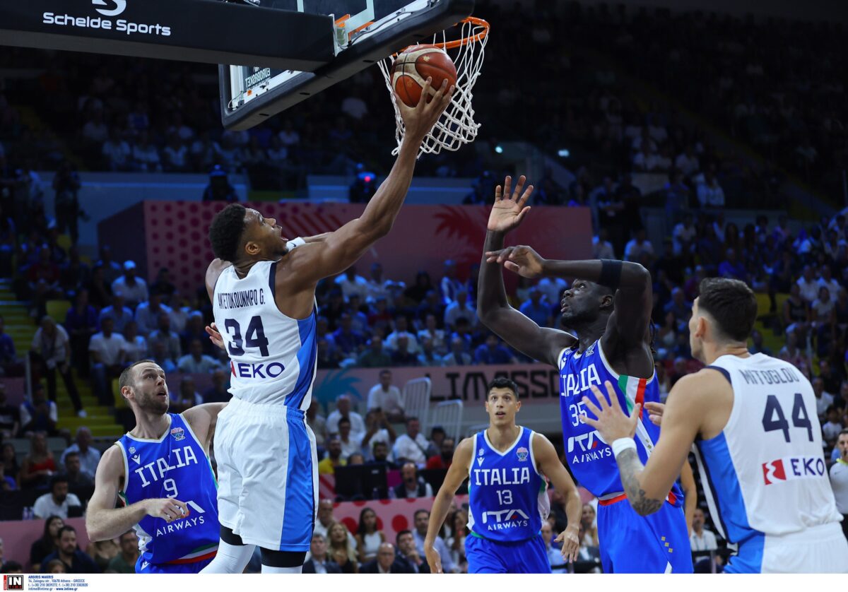 Το εντυπωσιακό πρώτο καλάθι του Γιάννη Αντετοκούνμπο στο Eurobasket 2025 (vid)