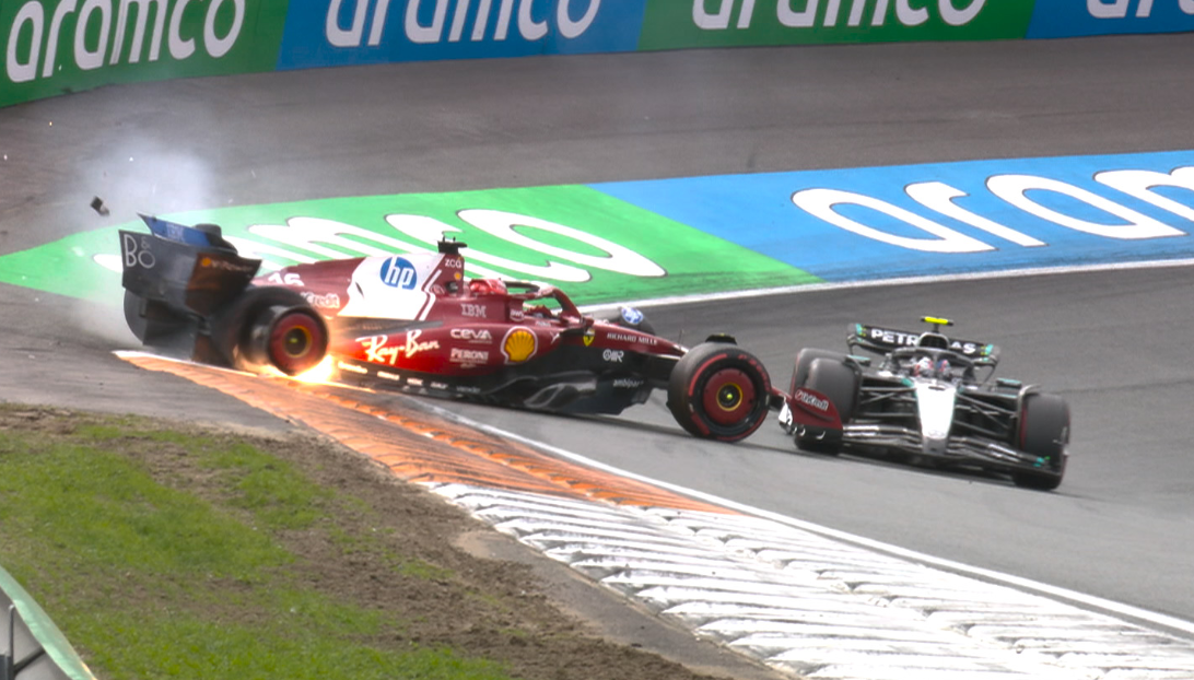 Δράμα για τη Ferrari: Εκτός και ο Λεκλέρ στο GP της Ολλανδίας (vid)