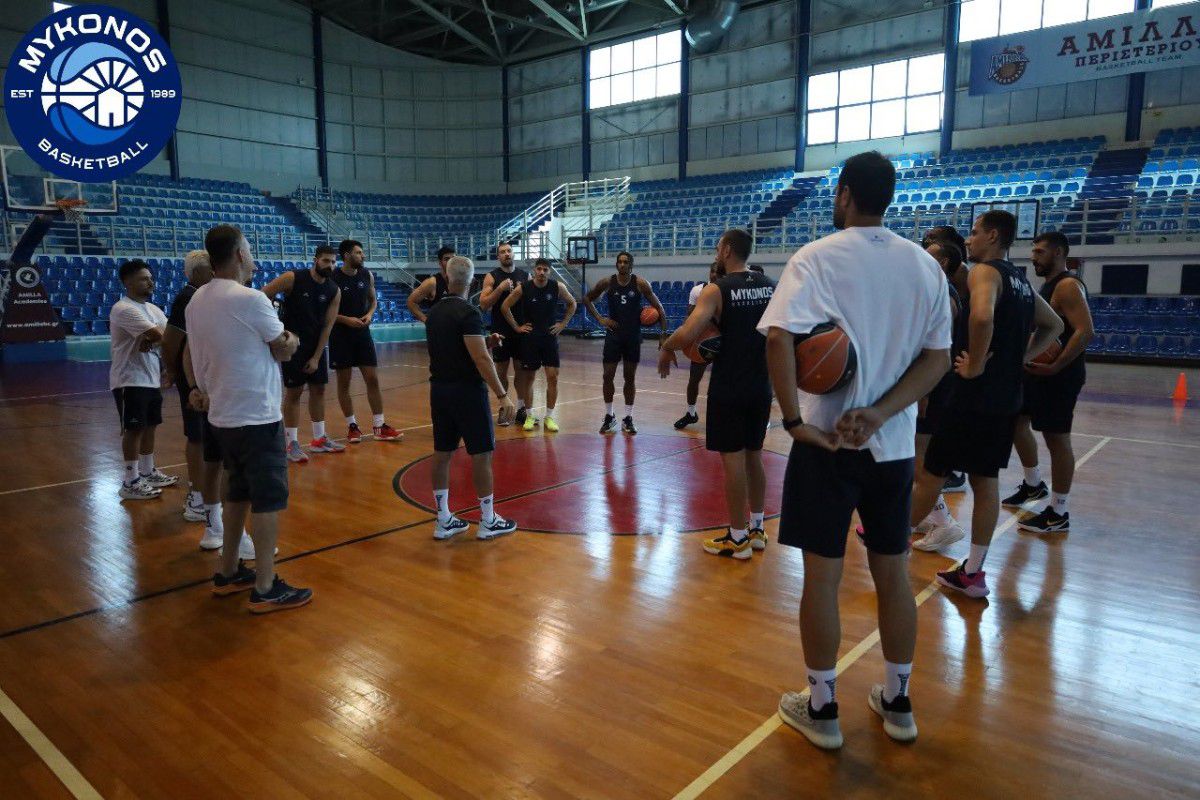 Πρώτη προπόνηση για την «πρωτάρα» Μύκονο ενόψει της νέας αγωνιστικής περιόδου στη Stoiximan GBL