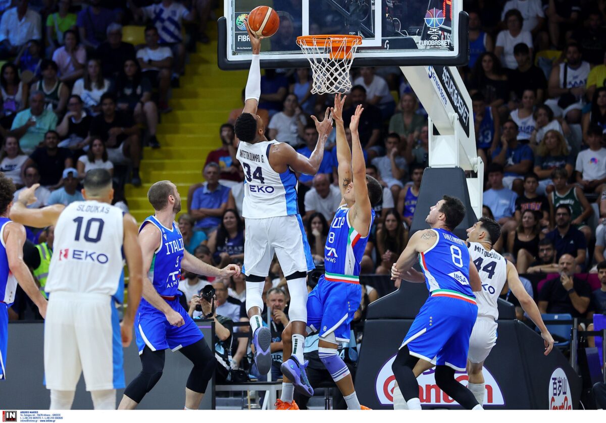 «Οδοστρωτήρας» Γιάννης – Τα καλύτερα στιγμιότυπα του Αντετοκούνμπο απέναντι στην Ιταλία (vid)