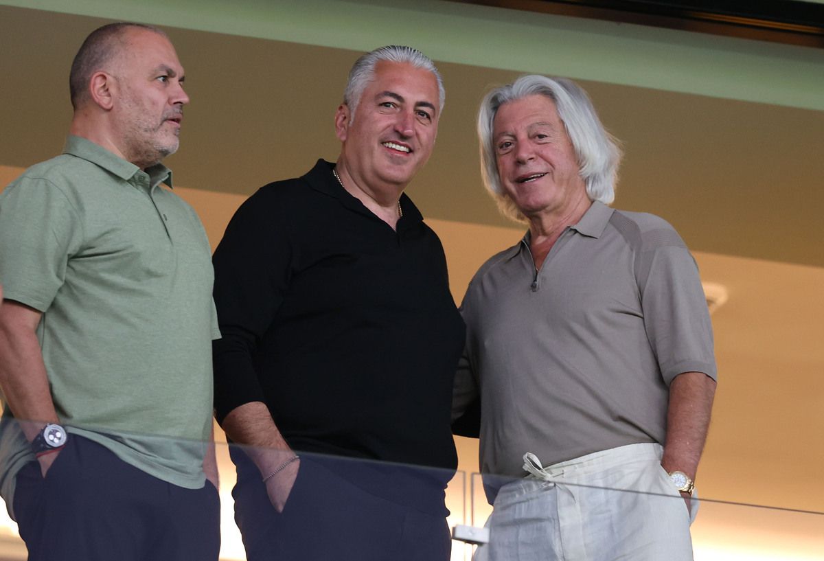 O Mιχάλης Μπούσης στην OPAP Arena για το ματς της ΑΕΚ με την Άντερλεχτ