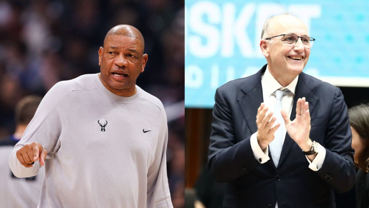 Στο γήπεδο ο Ντοκ Ρίβερς για το Ελλάδα – Ιταλία, χαιρετήθηκε με τον Βαγγέλη Λιόλιο