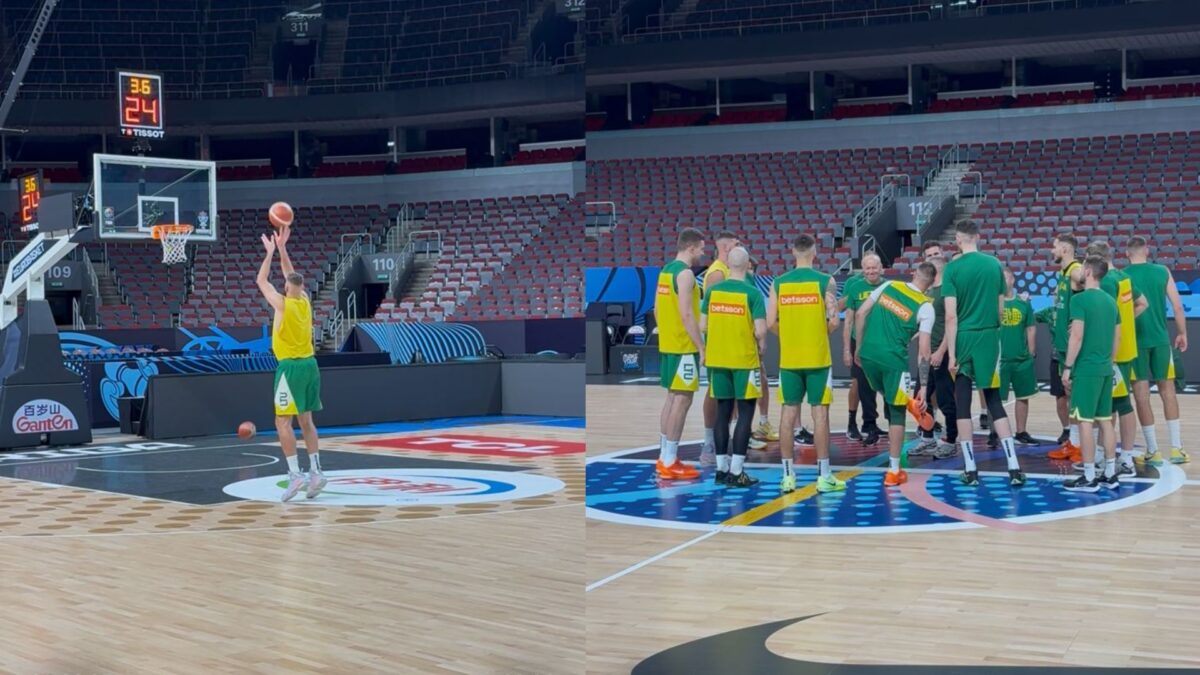 Το Sportal στην προπόνηση της Λιθουανίας: Το γούρι του Βαλαντσιούνας και το σύνθημα νίκης ενόψει Ελλάδας (vid)