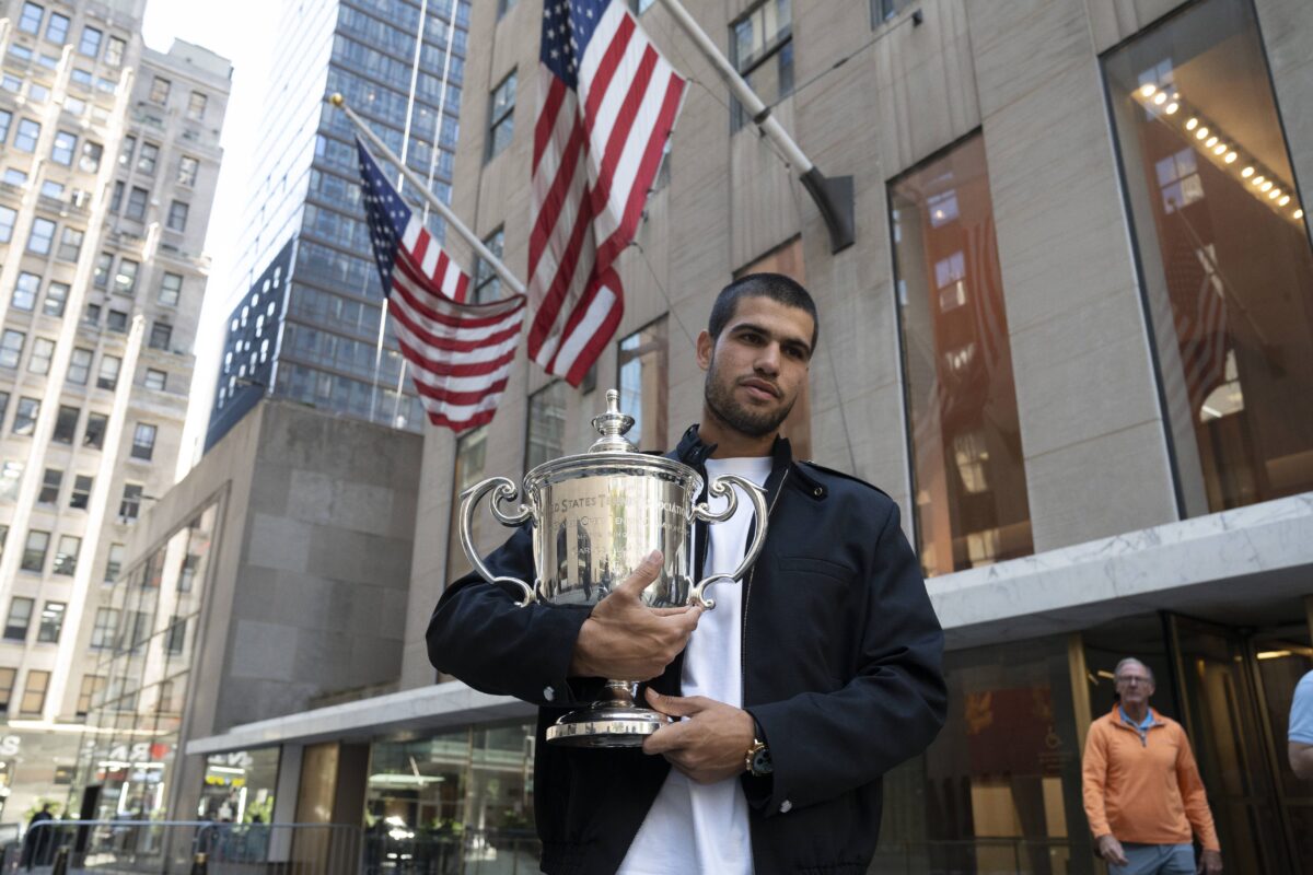 Με μοντέλα γιόρτασε τον θρίαμβό του στο US Open ο Αλκαράθ