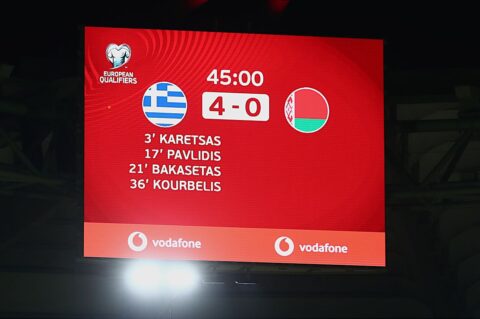 To σκορ στο Ελλάδα - Λευκορωσία