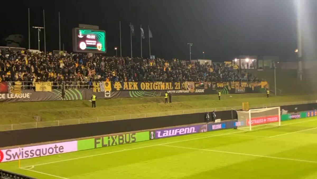 Οι φίλοι της ΑΕΚ κάνουν χαμό στο Τσέλιε