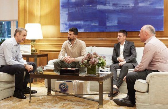 Συνάντηση Μητσοτάκη-Τζόκοβιτς (pic)