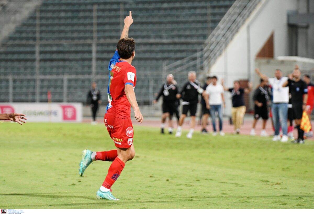 Η καταπληκτική κεφαλιά του Λάμπρου στο Βόλος – ΟΦΗ