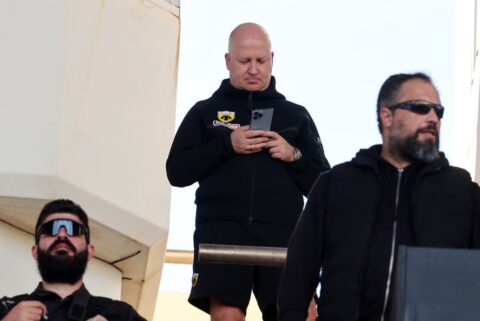 Ο Νίκολιτς στις εξέδρες του Παγκρήτιου (pic & vid)