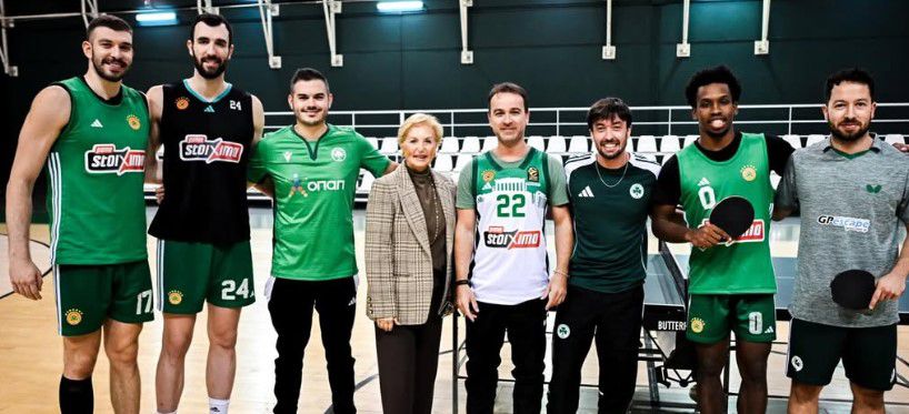 Οι παίκτες του Παναθηναϊκού AKTOR αναμετρήθηκαν με την ομάδα πινγκ πονγκ στα… τραπέζια! (pics)