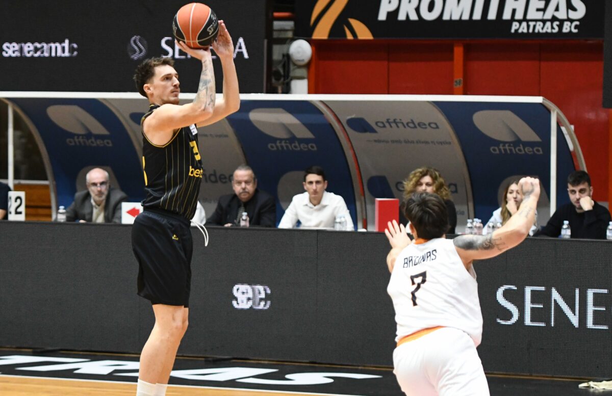 Ο Άρης Betsson έτρεχε με 103, πέρασε από την Πάτρα και «κυνηγάει» την πρώτη τετράδα