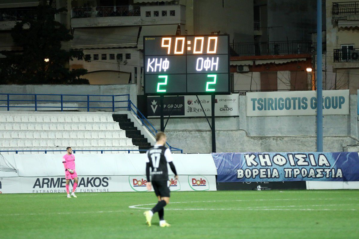 Τα highlights από το ισόπαλο Κηφισιά – ΟΦΗ
