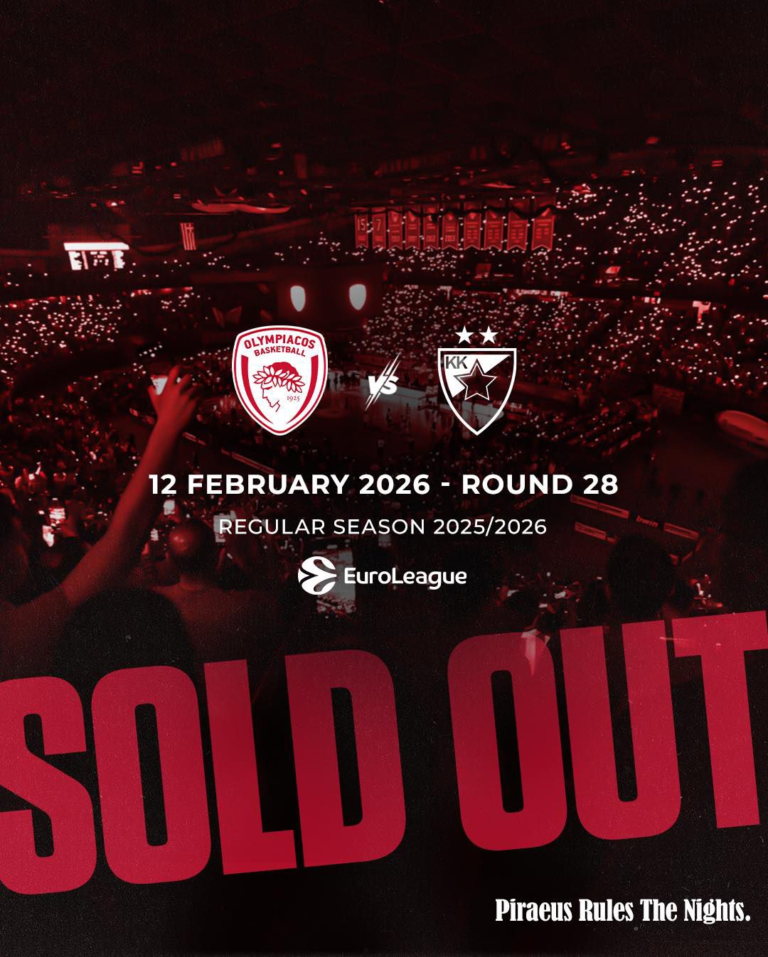 Καμίνι το ΣΕΦ, sold-out με Ερυθρό Αστέρα!
