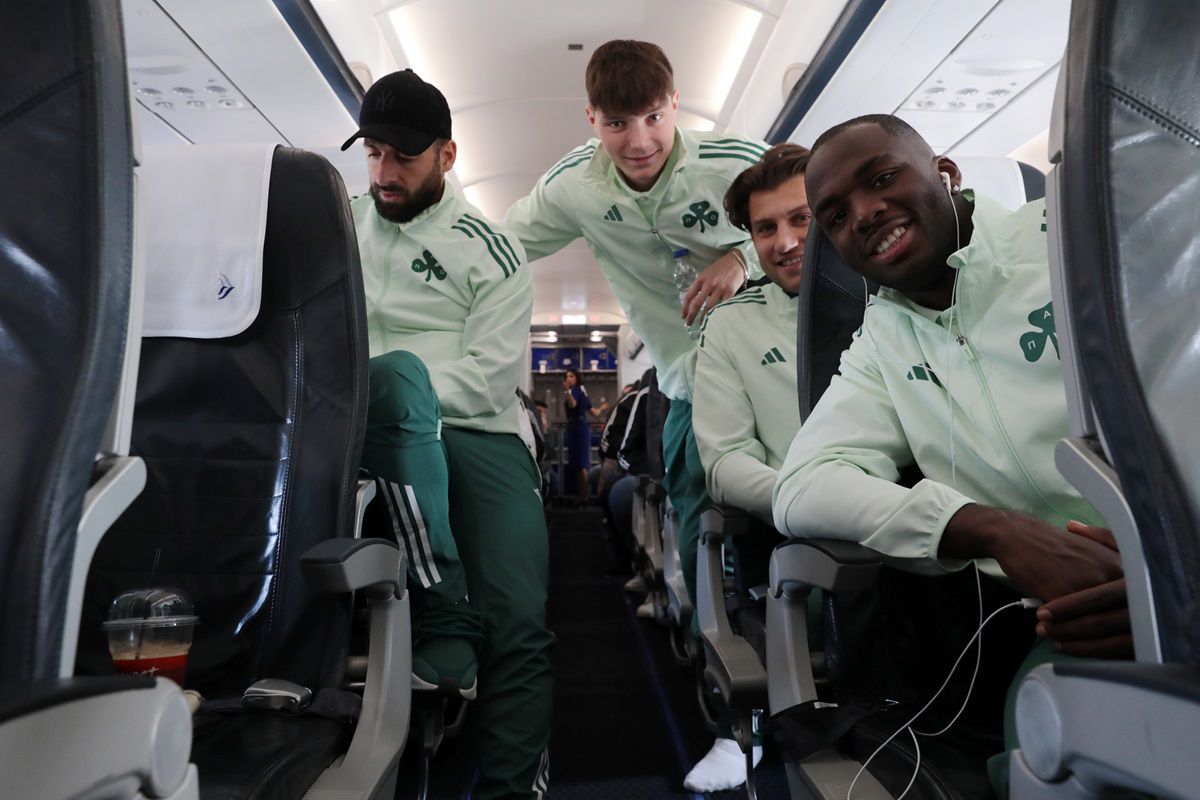 Παναθηναϊκός: Αναχώρησε για την Τσεχία το Τριφύλλι (vid)