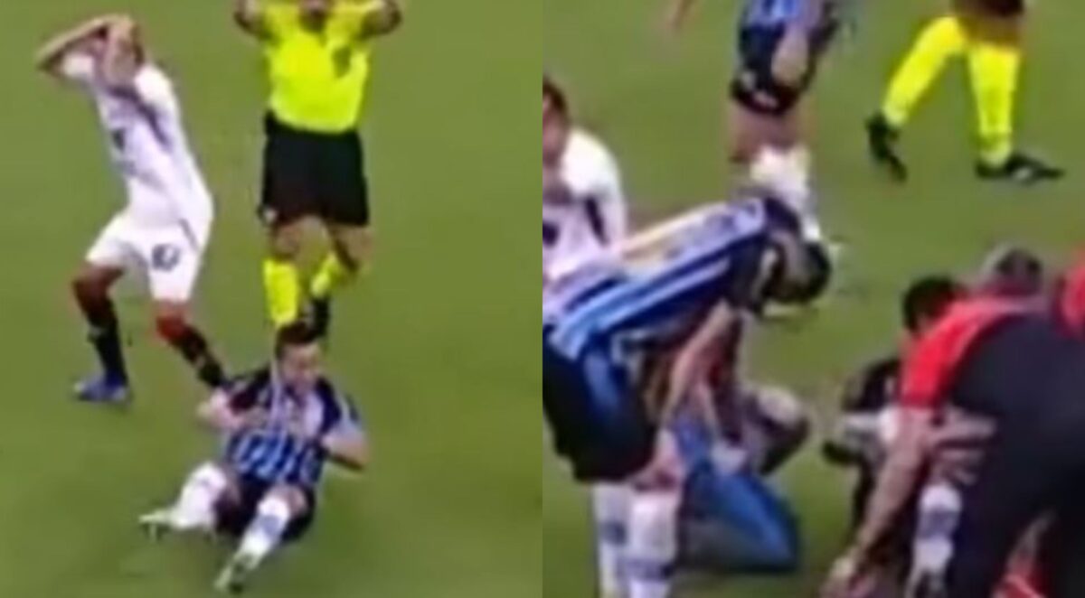 Σοκαριστικός τραυματισμός για παίκτη της Γκρέμιο (vid)