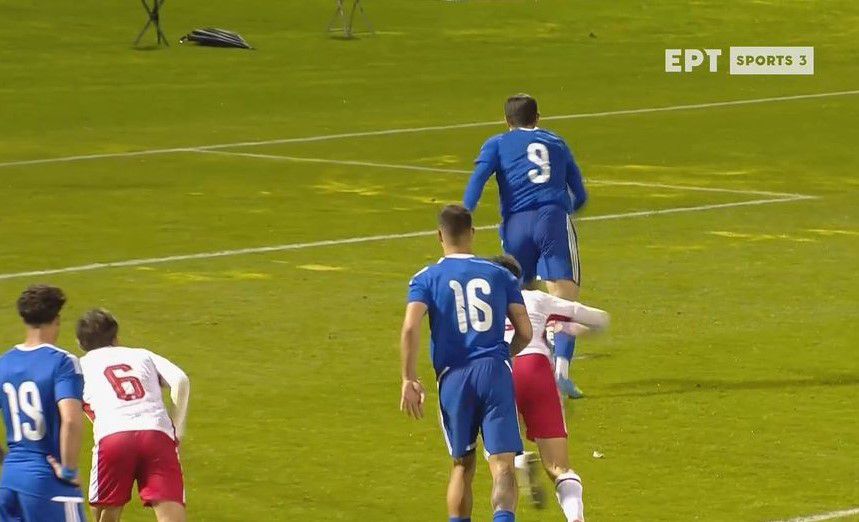 Και δεύτερο γκολ ο Κούτσιας για το 4-0 της Εθνικής Ελπίδων κόντρα στη Μάλτα