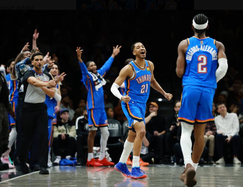 Επίδειξη δύναμης των Θάντερ στο Μπρούκλιν που συνέτριψαν τους Νετς