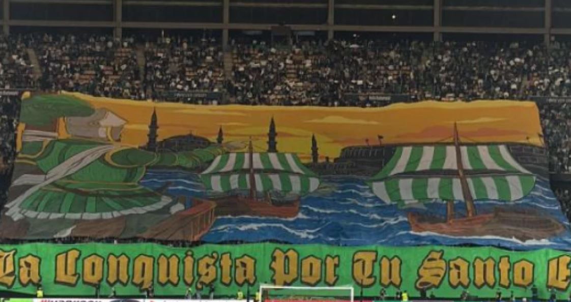 Το εντυπωσιακό πανό της Μπέτις με… άρωμα Ελλάδας που τράβηξε τα βλέμματα (vid)