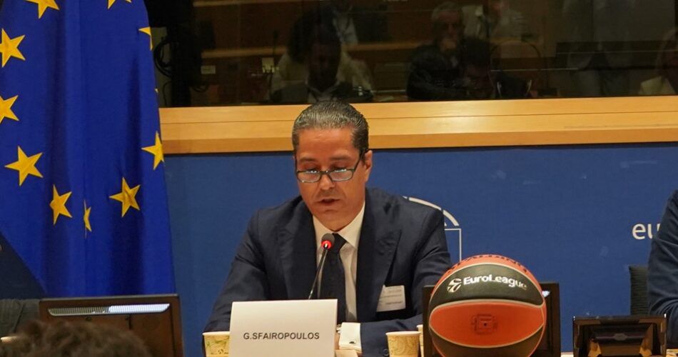 Η παρέμβαση του Γιάννη Σφαιρόπουλου στο ευρωπαϊκό κοινοβούλιο για το μπάσκετ (pic)