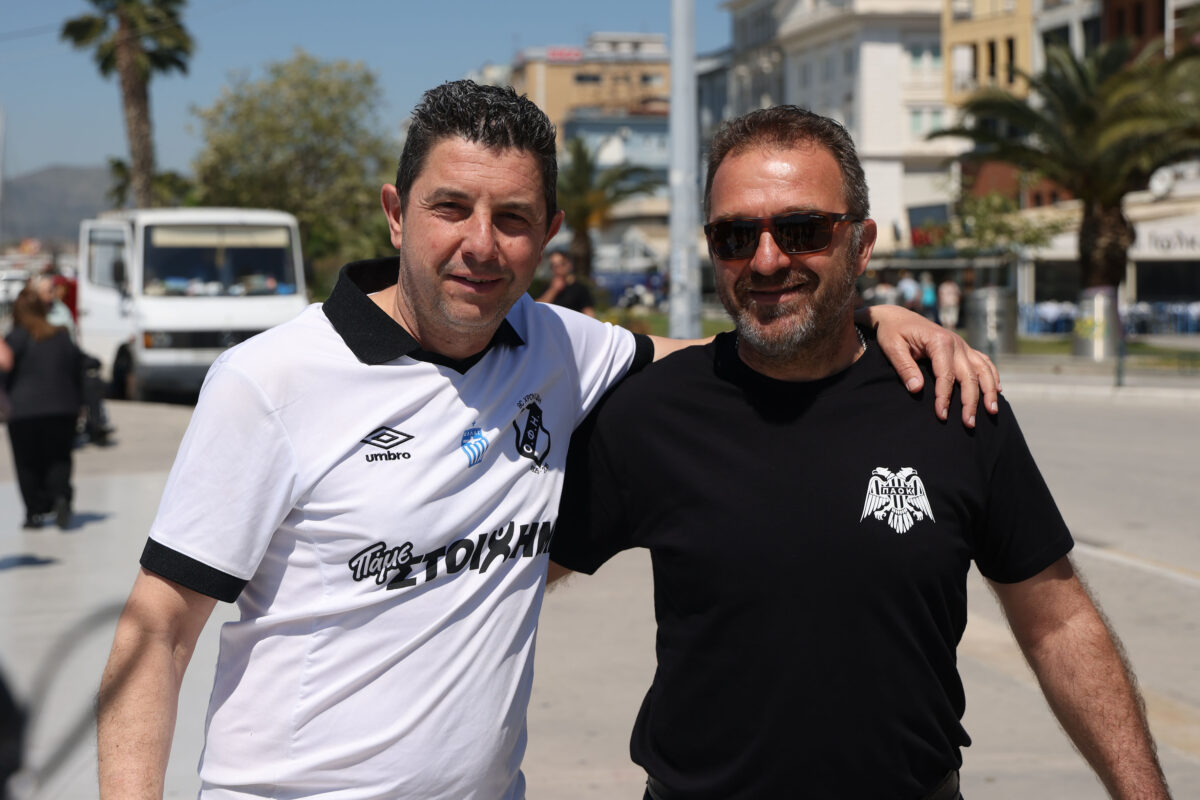 Οπαδικός ελληνισμός στον Βόλο: Φίλοι του ΠΑΟΚ και του ΟΦΗ τραγούδησαν μαζί (vid & pics)
