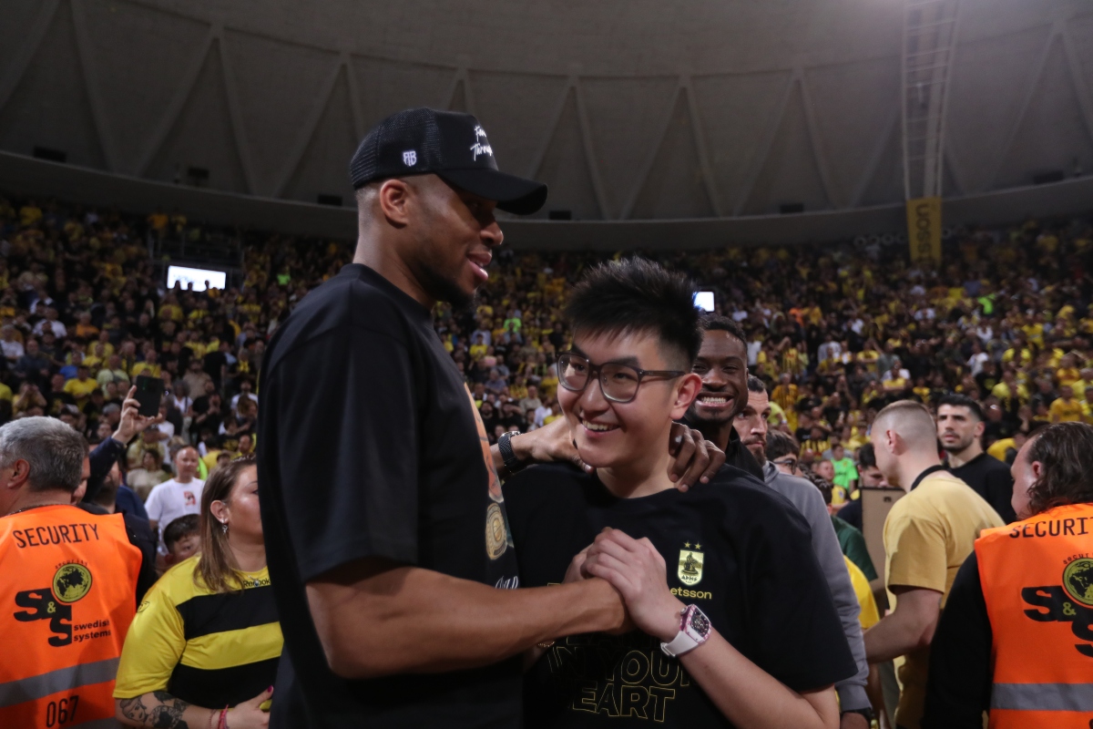 Γιορτή στο Nick Galis Hall με Γκάλη, Αντετοκούνμπο και Σιάο στην παρακάμερα του Άρη Betsson (vid)