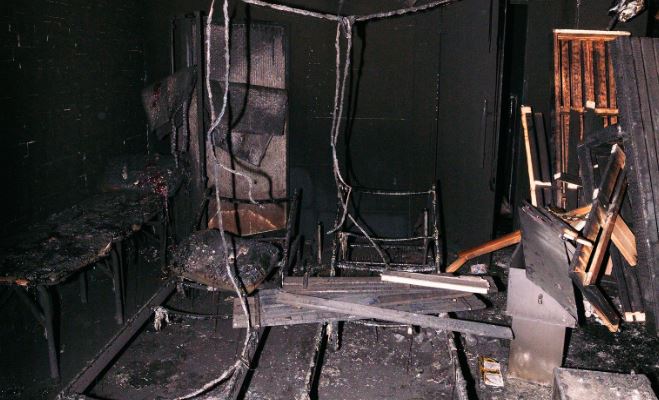 Σοκ στη Βασιλεία: Εικόνες καταστροφής από τη φωτιά στα αποδυτήρια της ομάδας