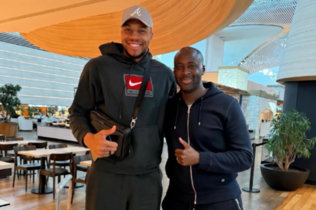 Συνάντηση γιγάντων: Ο Γιάννης Αντετοκούνμπο με τον Γιάγια Τουρέ