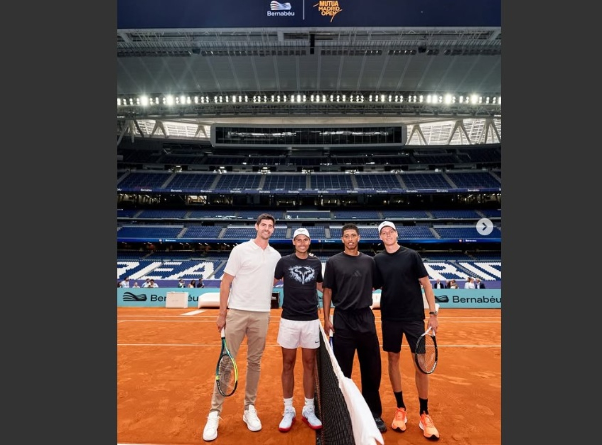 Μπέλιγχαμ και Κουρτουά παίζουν… τένις στo Μπερναμπέου με διαιτητή τον Πέρεθ (pics & vid)